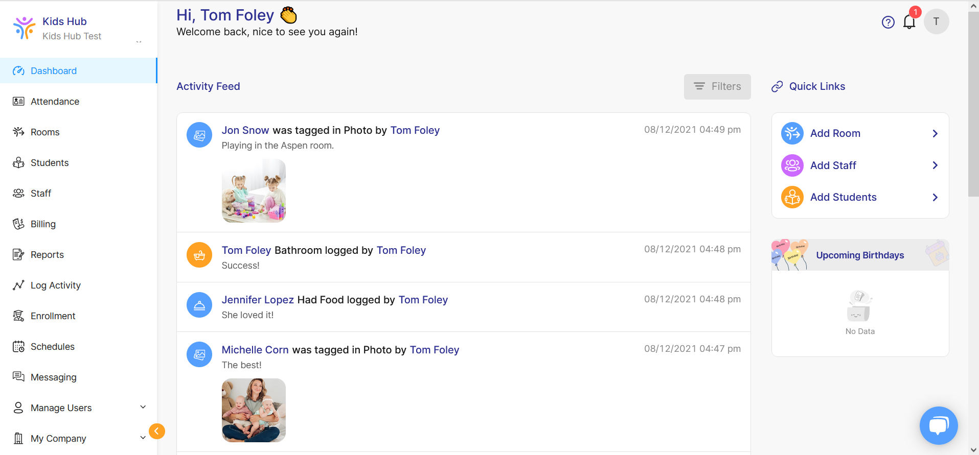 screenshot of Kids Hub